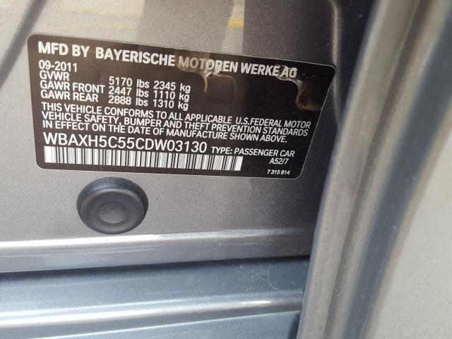 2012 BMW 528 XI WBAXH5C55CDW03130