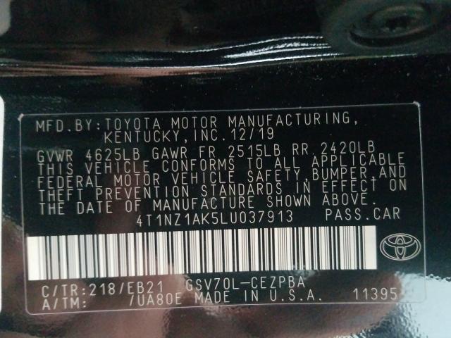 2020 TOYOTA CAMRY TRD 4T1NZ1AK5LU037913