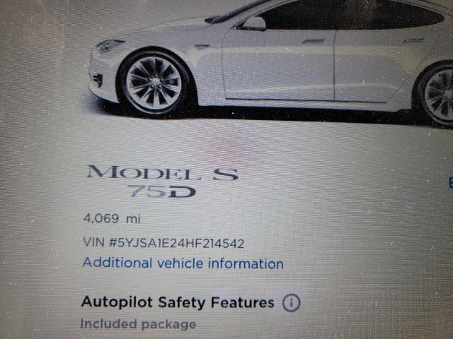 2017 TESLA MODEL S 5YJSA1E24HF214542