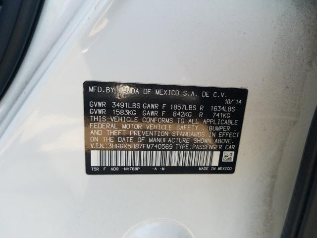 2015 HONDA FIT EX 3HGGK5H87FM740569