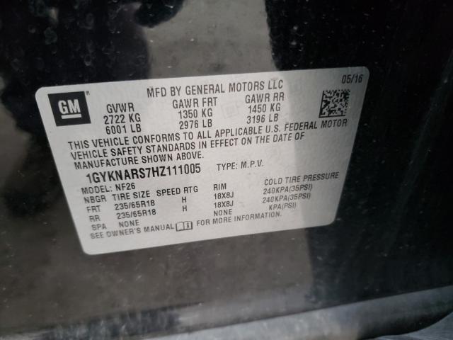 2017 CADILLAC XT5 1GYKNARS7HZ111005