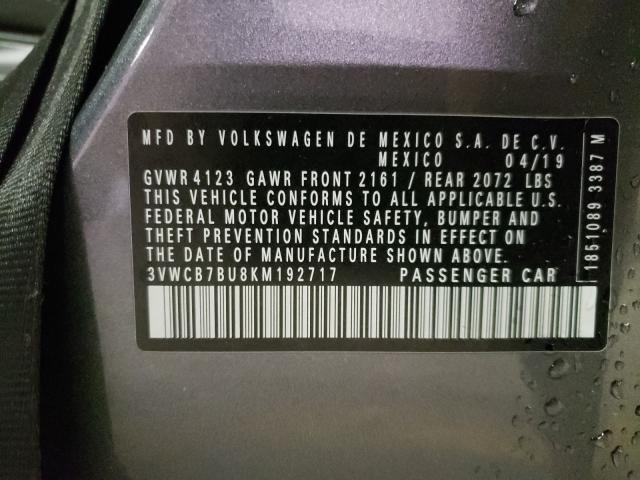 2019 VOLKSWAGEN JETTA S 3VWCB7BU8KM192717