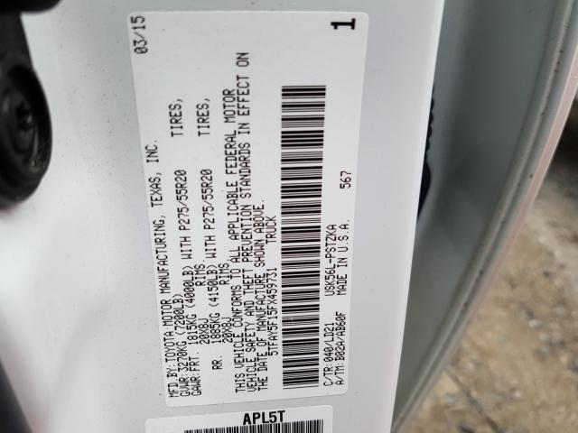 2015 TOYOTA TUNDRA CRE 5TFAY5F15FX459731