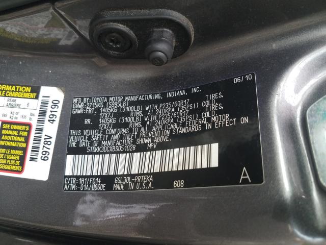 2011 TOYOTA SIENNA 5TDKK3DCXBS051028