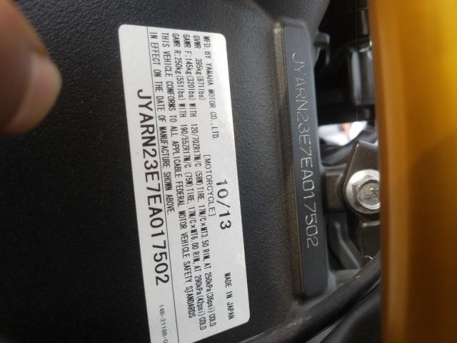 2014 YAMAHA YZFR1 JYARN23E7EA017502