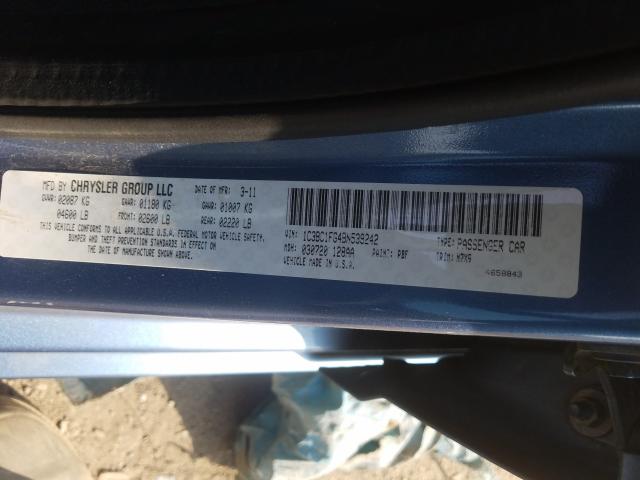 2011 CHRYSLER 200 TOURIN 1C3BC1FG4BN539242