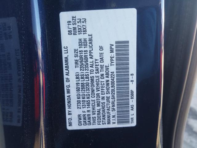 2020 HONDA ODYSSEY LX 5FNRL6H20LB004224