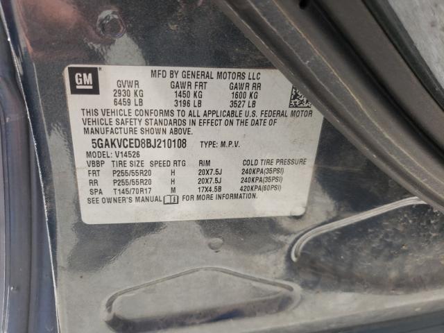 2011 BUICK ENCLAVE CX 5GAKVCED8BJ210108