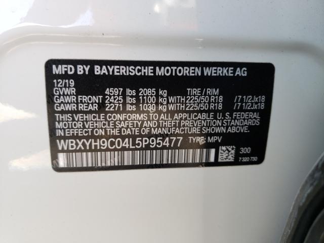 VIN WBXYH9C04L5P95477 2020 BMW X2, Sdrive28I no.10