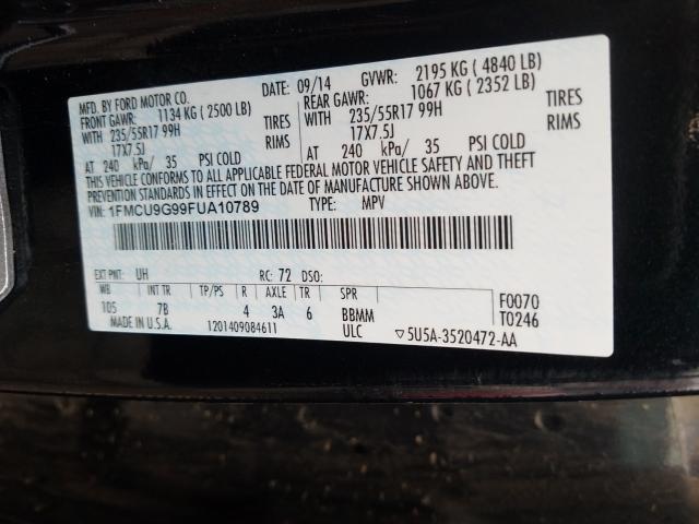 2015 FORD ESCAPE SE 1FMCU9G99FUA10789