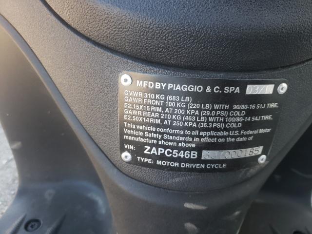 2018 PIAGGIO A779F ZAPC546B6J7000185