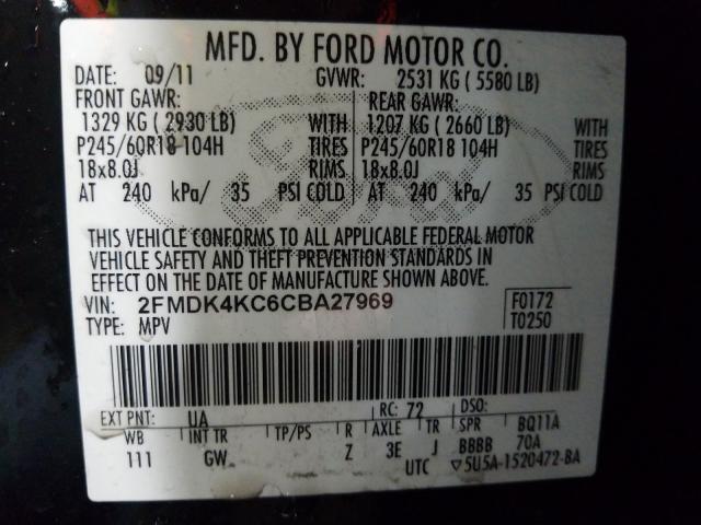2012 FORD EDGE LIMIT 2FMDK4KC6CBA27969