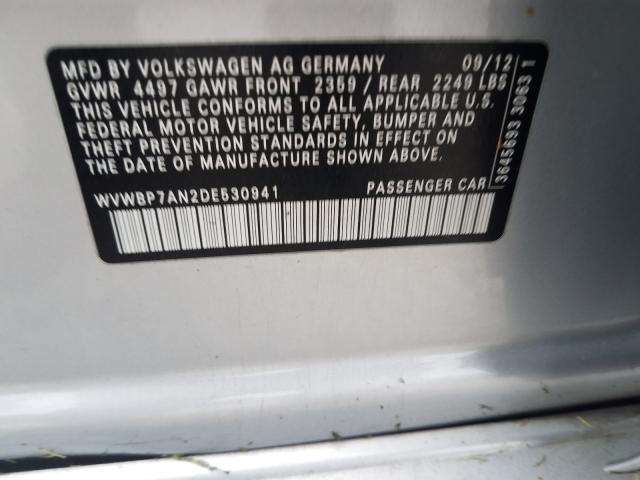 2013 VOLKSWAGEN CC SPORT WVWBP7AN2DE530941