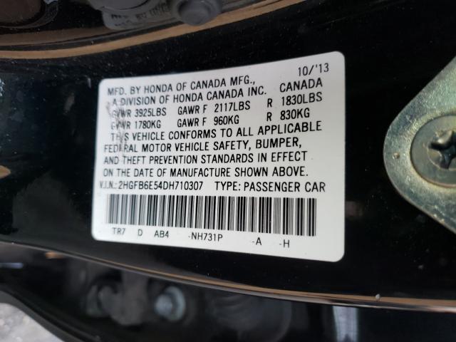 2013 HONDA CIVIC SI 2HGFB6E54DH710307