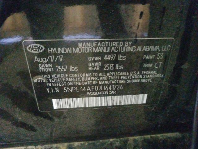 2018 HYUNDAI SONATA SPO 5NPE34AF0JH641726