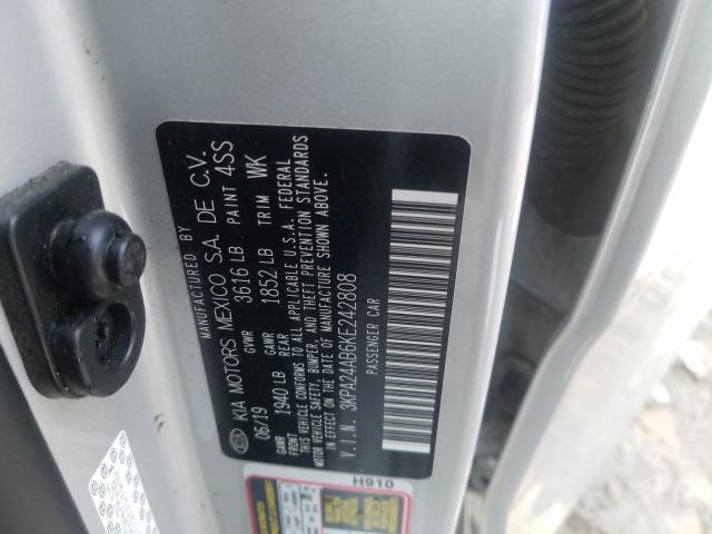 2019 KIA RIO S 3KPA24AB6KE242808