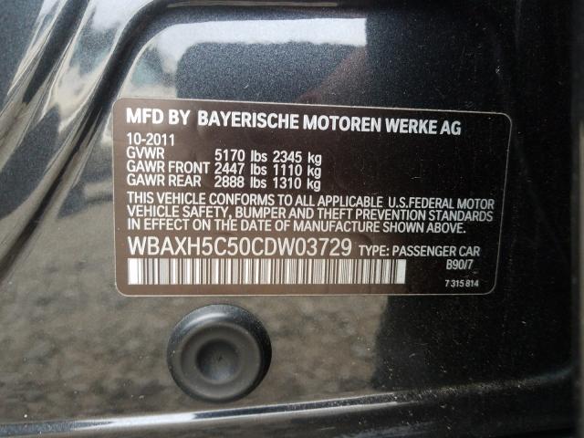 2012 BMW 528 XI WBAXH5C50CDW03729