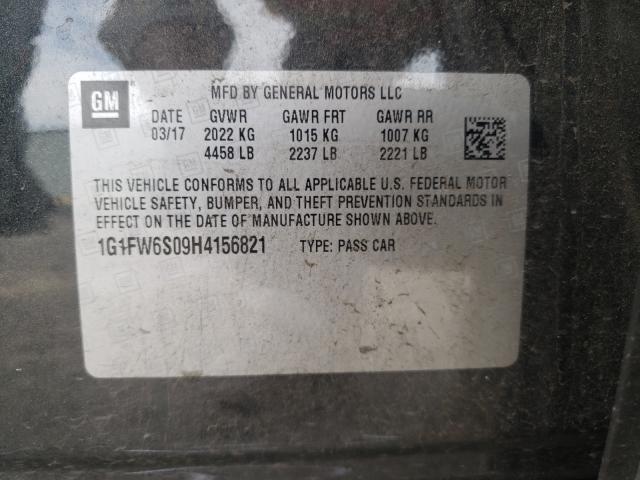 2017 CHEVROLET BOLT EV LT 1G1FW6S09H4156821