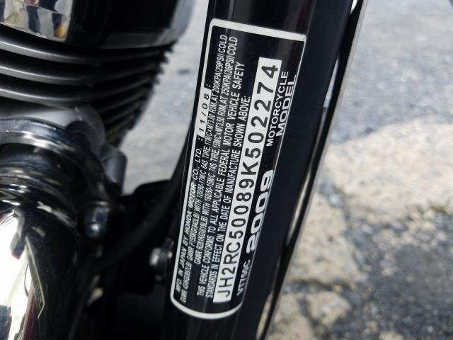 2009 HONDA VT750 C JH2RC50089K502274
