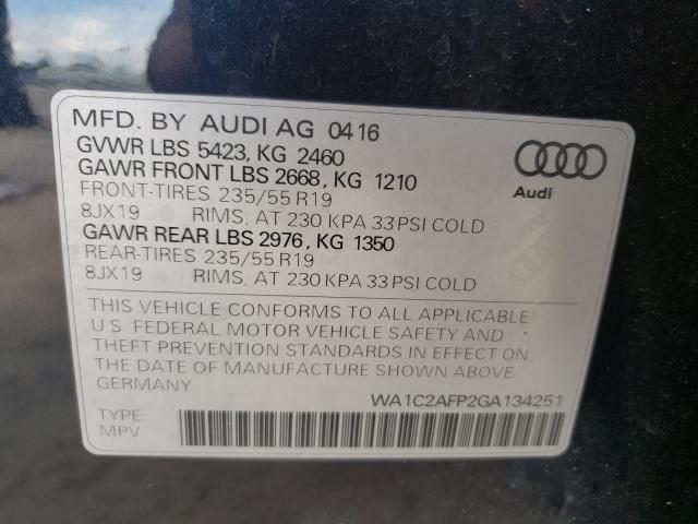 2016 AUDI Q5 PREMIUM WA1C2AFP2GA134251