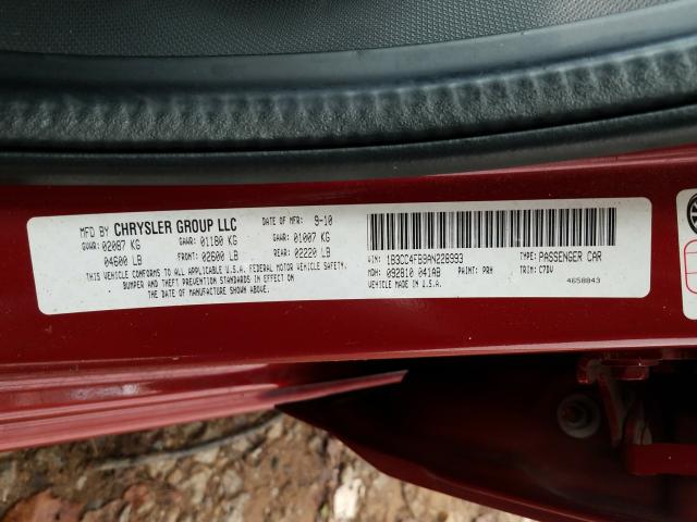 2010 DODGE AVENGER SX 1B3CC4FB9AN228993