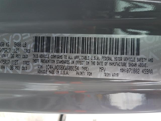 2019 JEEP WRANGLER U - 1C4HJXDG6KW689154