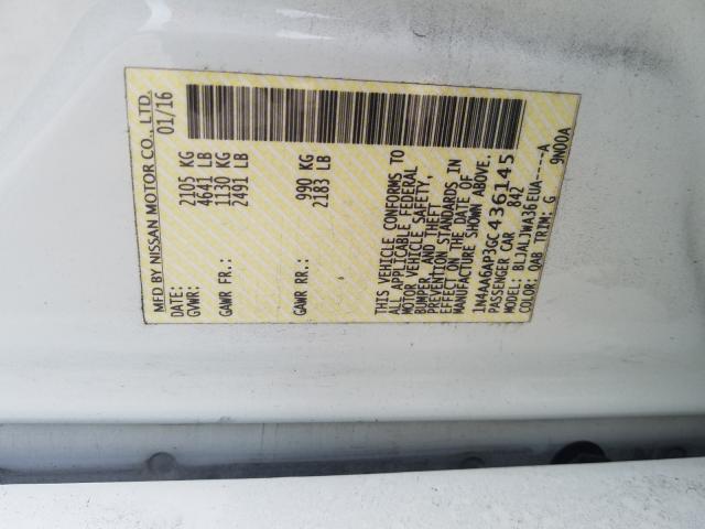 1N4AA6AP3GC436145 Nissan Maxima 3.5 2016. Фото: 9