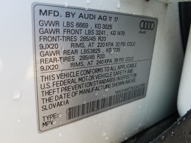 VIN WA1VAAF78JD022099 2018 Audi Q7, Prestige no.10