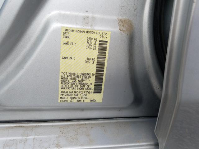 2015 NISSAN ALTIMA 2.5 - 1N4AL3AP3FC417764