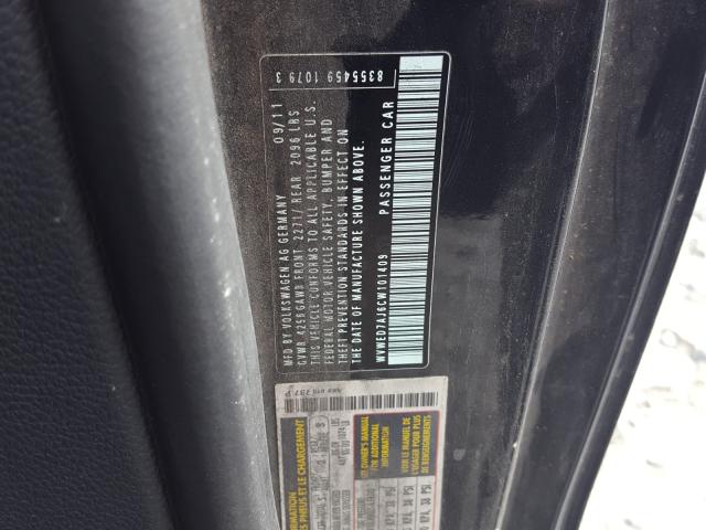 2012 VOLKSWAGEN GTI WVWED7AJ6CW101409