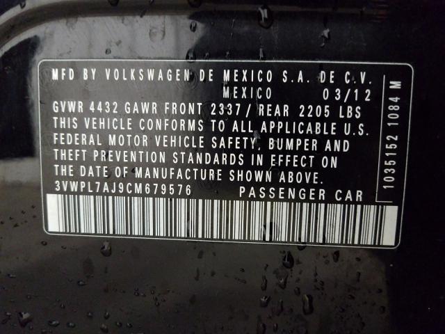 2012 VOLKSWAGEN JETTA TDI 3VWPL7AJ9CM679576