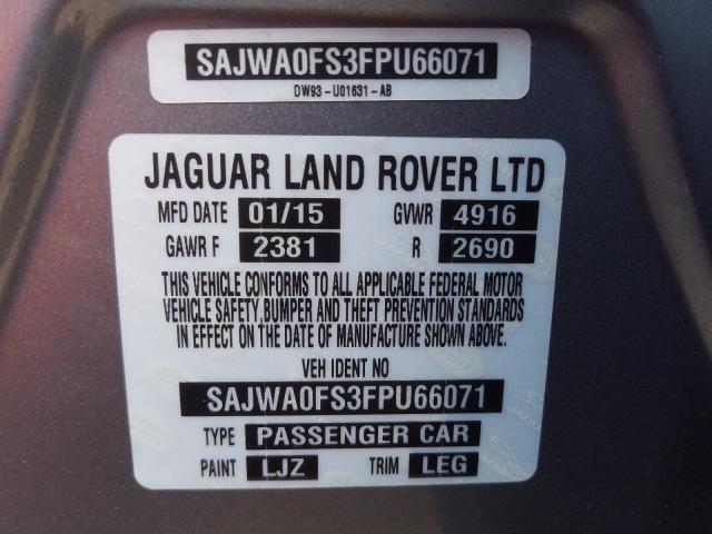 2015 JAGUAR XF 2.0T PR SAJWA0FS3FPU66071
