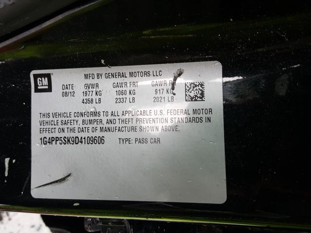 2013 BUICK VERANO 1G4PP5SK9D4109606