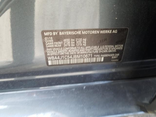 2018 BMW 430I GRAN WBA4J1C54JBM10671