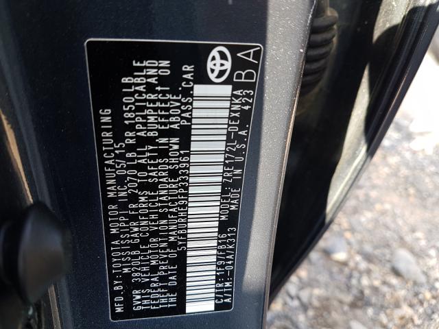 2015 TOYOTA COROLLA L 5YFBURHE9FP333961