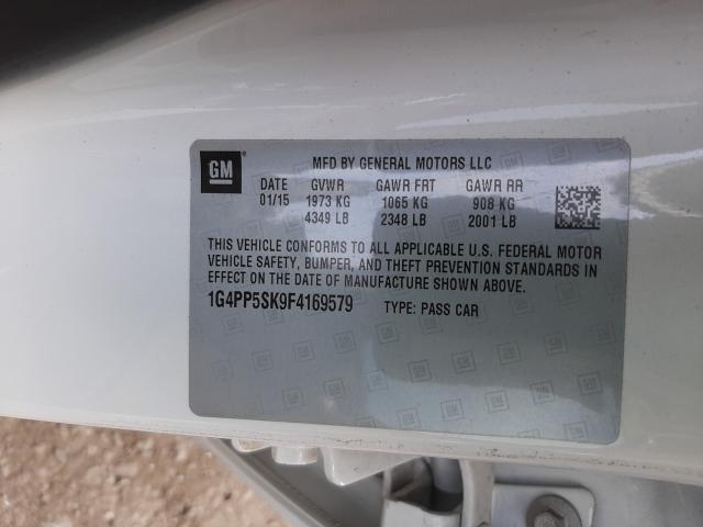 2015 BUICK VERANO 1G4PP5SK9F4169579