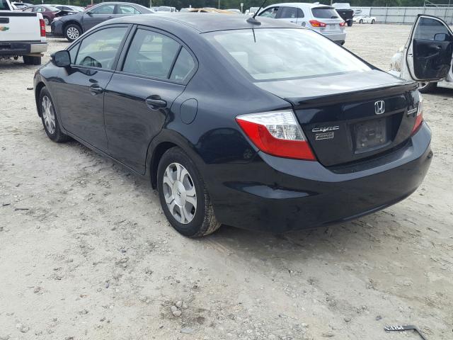 2012 HONDA CIVIC HYBR JHMFB4F29CS005354