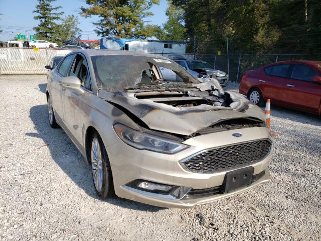 Salvage cars for sale from Copart Northfield, OH: 2017 Ford Fusion Titanium