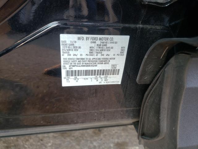 2019 FORD EDGE SEL 2FMPK4J99KBB35245