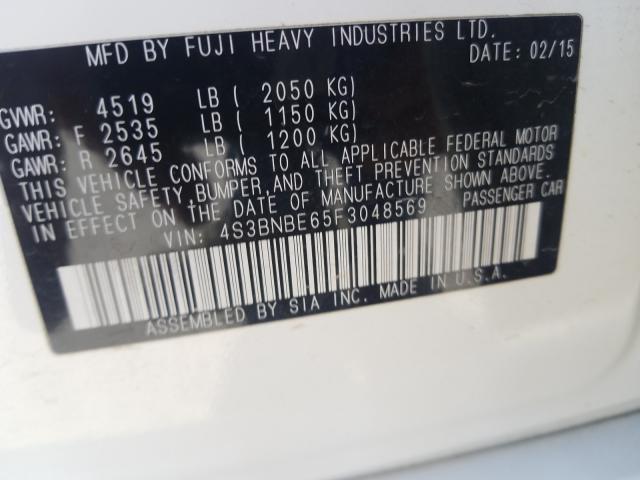 2015 SUBARU LEGACY 2.5 4S3BNBE65F3048569