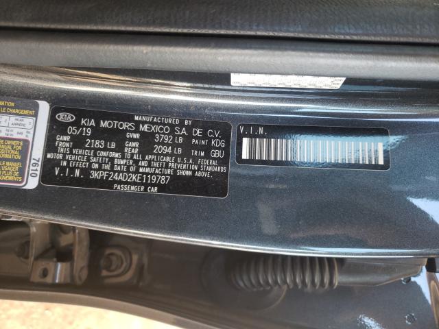 2019 KIA FORTE FE 3KPF24AD2KE119787