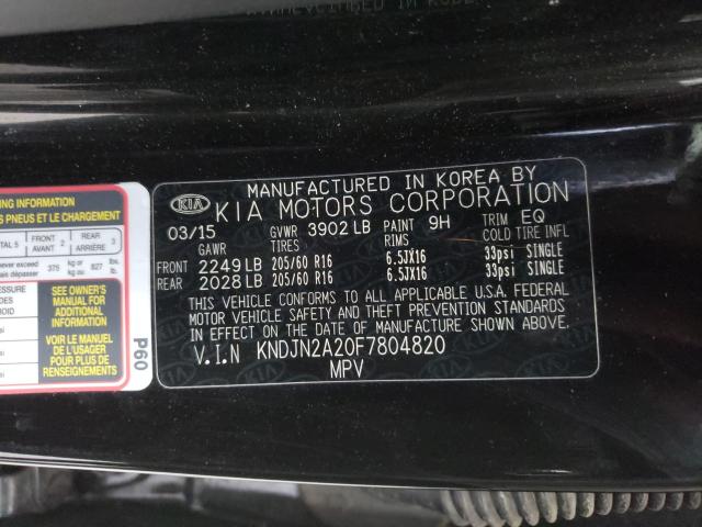 2015 KIA SOUL KNDJN2A20F7804820