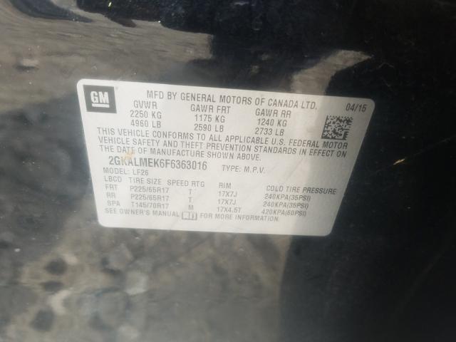 2015 GMC TERRAIN SL 2GKALMEK6F6363016