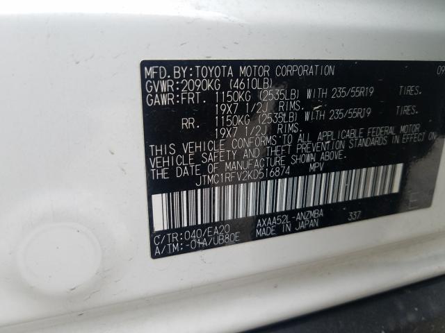 2019 TOYOTA RAV4 XLE P JTMC1RFV2KD516874