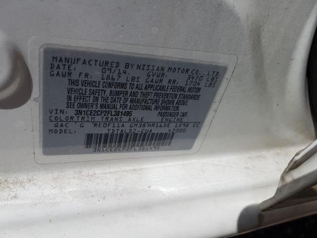 2015 NISSAN VERSA NOTE 3N1CE2CP2FL381495