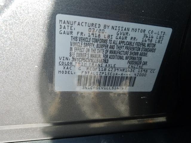 2020 NISSAN KICKS SV 3N1CP5CV1LL516763