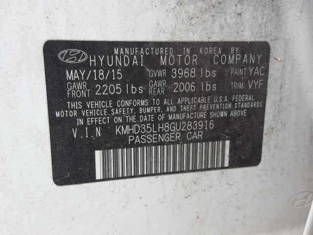2016 HYUNDAI ELANTRA GT KMHD35LH8GU283916