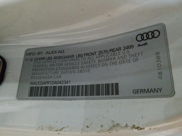2013 AUDI S5 PREMIUM WAUCGAFR1DA042341