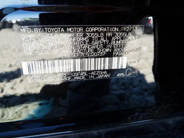 2014 LEXUS LS 460 JTHCL5EF7E5020737