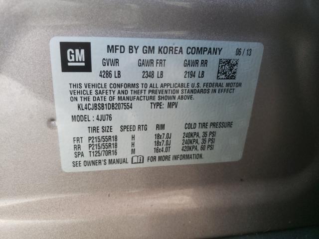 2013 BUICK ENCORE CON KL4CJBSB1DB207554